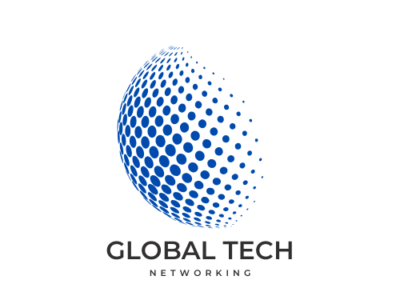 Black and White Circle Global Tech Logo (1)